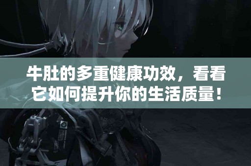 牛肚的多重健康功效，看看它如何提升你的生活质量！